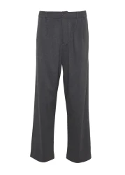  Collection Gray Wide Leg Fabric Baggy Pants Tmnss23Pl00039