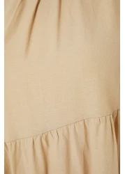  Modest فستان منسوج من القطن بقصة واسعة وتفاصيل من Mink Gathering TCTSS21EL3470