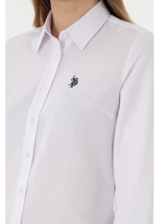 U.S. Polo Assn. White Long Sleeve Women's Shirt 50297002 -Vr013