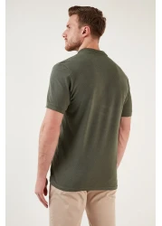 Buratti تي شيرت قطني بقصة عادية وأزرار وياقة بولو مكون من 5 قطع تي شيرت رجالي 5902127s5