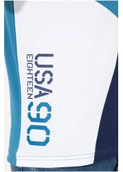 U.S. Polo Assn. تيشيرت رجالي بياقة بولو بنزين