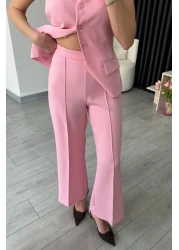 ECEMİ طقم بنطلون سترة وردي ليلى