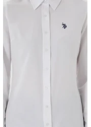 U.S. Polo Assn. Women's White Long Sleeve Basic Shirt 50307726 -Vr013