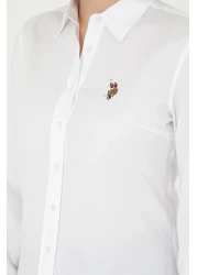 U.S. Polo Assn. Women's White Long Sleeve Basic Shirt 50295710 -Vr013