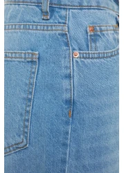  Collection Light Blue High Waist Mom Jeans TWOSS23JE00067
