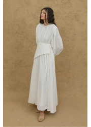 Fahhar فستان فوال مجزأ متنقل إكرو