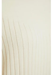  Modest Stone Stand Collar Knitwear Dress TCTAW24EB00015