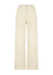  Collection Beige Wide Leg/Wide Leg Woven Pants TWOSS24PL00084