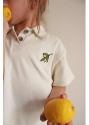 Oh La La Koala For Little Ones Olive Embroidered Polo Neck Shorts Set