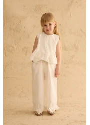 Fahhar Kids بدلة قطنية مع فلانيل على الجوانب إكرو