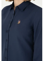 U.S. Polo Assn. Women's Navy Blue Long Sleeve Basic Shirt 50295704 -Vr033