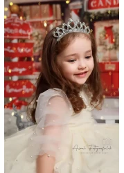 Hly Karol Tasarım Pearl Lady Vintage Baby Girl Dress, Birthday, Photo Shoot Dress, Suitable for 0-12 Years Old