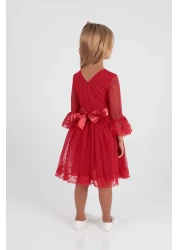 AHENGİM فستان سهرة تريند للفتيات - إبزيم و دانتيل تول، Ak2209