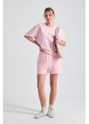 The Champ Clothing تي شيرت نسائي كبير الحجم مطبوع عليه The Wellness Era مصنوع من القطن بنسبة 100%