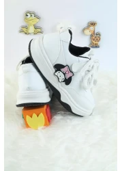 Moda Lime حذاء رياضي للأطفال للجنسين بتصميم خاص من Kuromi برباط وشريط فيلكرو
