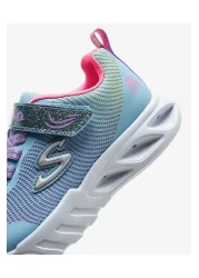 Skechers Big Girl's Blue Lighted Sneakers - Flicker Flash 303700 l lbmt