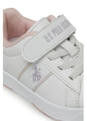 U.S. Polo Assn. حذاء رياضي TRAVIS JR 3PR باللون الأبيض للفتيات