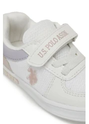 U.S. Polo Assn. يو اس بولو اسن حذاء رياضي للفتيات باللون الأبيض