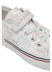 U.S. Polo Assn. حذاء رياضي PENELOPE BSK JR 5FX أبيض للفتيات
