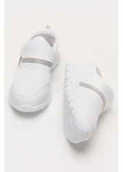 Liger Unisex Elastic Lightweight Airfle Children's Sports Shoes White