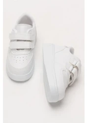 Liger Lighted Unisex Comfortable Lightweight Children's Sports Shoes White - Powder