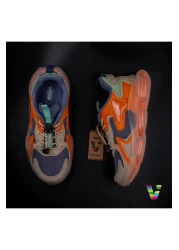 Vicco Orange Mask Comfortable Unisex Kids Sneakers
