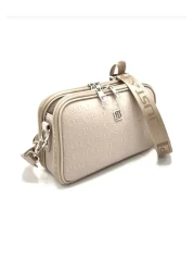 Just Polo Justpolo Women's Stone Color 5 Compartment Adjustable Shoulder and Crossbody Bag Messenger Bag