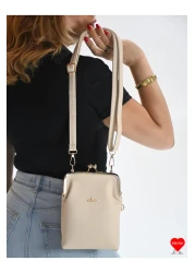 JARA Bag Paris 3 Compartment Waterproof Cross Strap Phone Holder Wallet Bag