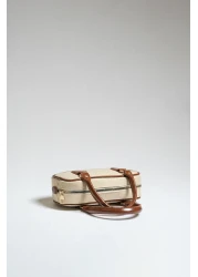 Çantacımstore Women's Straw Look Mini Tote Bag Brown