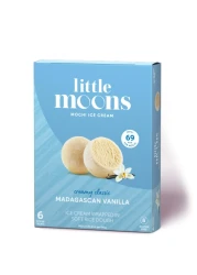 Little Moons Madagascan Vanilla Soft Mochi And Gelato Ice Cream 32g Pack of 6