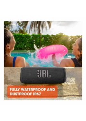 JBL Flip 6 IP67 Portable Bluetooth Speaker Waterproof With Powerful Sound And Deep Bass Red
