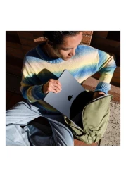 ابل ماك بوك إير 15 بوصة، 8 جيجابايت رام، 512 جيجابايت SSD، سماء الليل (شريحة M3، وحدة معالجة مركزية 8 أنوية ووحدة معالجة رسومات 10 أنوية، لوحة مفاتيح إنجليزية، MRYV3ZS/A)