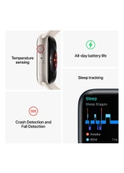 ابل ساعة الجيل الثامن GPS + خلوي 41 ملم ميد نايت