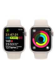 Apple Watch Series 9 GPS 41mm Starlight Aluminium Starlight Sport Band Medium/Large