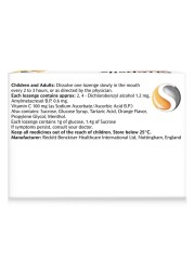 Strepsils Orange with Vitamin C Dual Anti-Bacterial Action Fast Effective Relief from Sore Throats 36 Lozenges