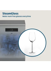 Beko Freestanding Dishwasher 15 Place Settings, 8 Programs,3 Racks,A++ Energy Rating,10 yrs warranty on Prosmart inverter motor,BDEN38523XQ(Stainless)