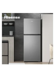 Hisense Double Door Top Mount Refrigerator RT264N4DGN Silver 264L