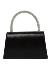 1pc Sparkling Evening Clutch Bag Meticulously Designed With Rhinestones On The Handle For Comfortable Grip Holds Essentials Like Phone Lipstick Powder Compact And Car Keys Suitable For Formal Occasion
