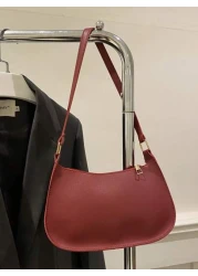 Fashionable Minimalist Shoulder Bag Retro Underarm Bag High End Lightweight Zipper Tote Bag Multifunctional European And American Street Style Elegant Handbag Large Capacity Small Purse Suitable For F