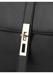 PLANEE Lightweight Business Clamshell Square Bag With Top Handle Shoulder Small Bag Fashionable Crossbody Bag High End Solid Color Small Square Bag Classic Versatile Commuter Small Bag Ideal For Offic