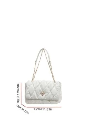 حقيبة كتف نسائية ذات حواف ناعمة ومطرزة بالماس خط لحقيبة وسادة كبيرة السعة محمولة أنيقة