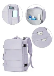 Lightweight Large Capacity Water Resistance Nylon Fabric Carry On Backpack Travel Backpack Computer Short Distance Business Backpack Fits15 6 Inch Laptop Suitable For Travel Business Vacation College