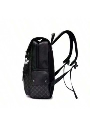 Hot Selling Men s Backpack Laptop Bag Fashion Casual Plaid Schoolbag Large Capacity Business Travel Rucksack