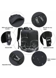 EZUOLA 40x20x25 Cm Handbag Luggage Lightweight Waterproof Travel Bag With Laptop Compartment Suitable For Men Women Students Business People School Gym Travel Business Black And Blue Holiday Essential