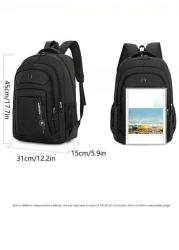 1pc Travel Business Laptop Backpack For 15 6 Inch PC Casual Sport Style Nylon Backpack For Men Large Student Bag Lightweight Multi Function Travel Bag Easy Storage Day Bag Stylish Business Travel Bag