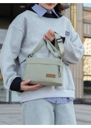 حقيبة كتف نايلون كاجوال، حقيبة كروس بودي، قابلة للتعديل، سحاب مقاوم للماء، حقيبة بحزام واحد مع جيوب متعددة، ل