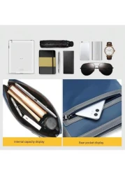 حقيبة كتف كبيرة السعة من قماش أكسفورد عالي الجودة، من مواد مقاومة للماء والخدوش والبلى والتمزق، حقيبة كروس بو