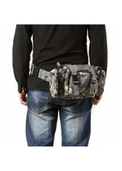 NYXIA حقيبة كتف مقاومة للماء متعددة الاستخدامات، حقيبة صدر محمولة للخارج، حقيبة دراجة، حقيبة خصر من النايلون عا