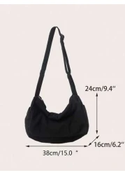 Minimalist Flap Hobo School Bag For Graduates Teen Girls Boys Freshmen Sophomores Juniors And Seniors Suitable For College And High School Students Perfect For Outdoor Travel And Back To School