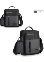 حقيبة كتف واقية من الماء للرجال ذات تصميم جديد وعصري، حقيبة كاجوال للسفر والخارج، تصميم رياضي بسيط وفاخر